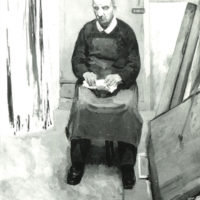 Otto Roos, Vater Roos, 1918, Öl auf Leinwand, ehem. Sammlung Dr. Adolf Roos. Foto: Album Roos (Nachlass Otto Roos, Depositum Riehen Gemeindearchiv)